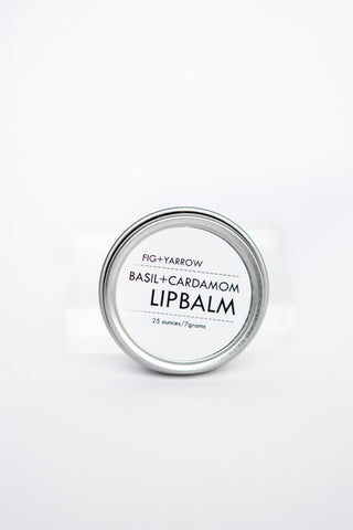 Fig + Yarrow Basil + Cardamom Lip Balm