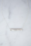 By Boe Sterling Silver Horizontal Tag Necklace