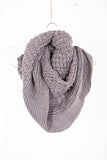 Thick Knit Infinity Mocha Scarf
