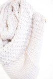 Thick Knit Ivory Infinity Scarf