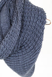 Thick Knit Charcoal Infinity Scarf
