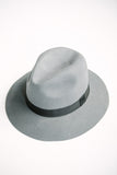 Grey Wool Fedora Hat