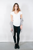 LA Made White V-Pocket Tee