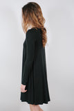 BLQ Black Flowy Long Sleeve Dress